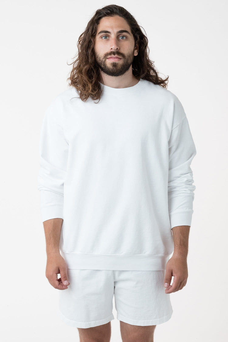 MWT07GD - Long Sleeve Garment Dye French Terry Pullover