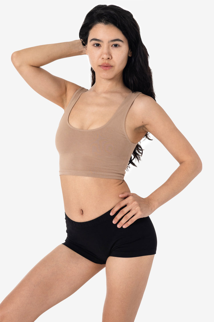 8383GD - Garment Dye Cotton Spandex Crop Tank