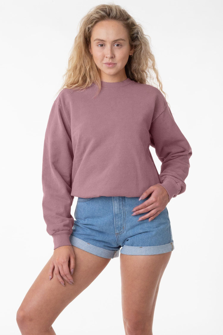 HF07 - Heavy Fleece Crewneck Sweater (Garment Dye)