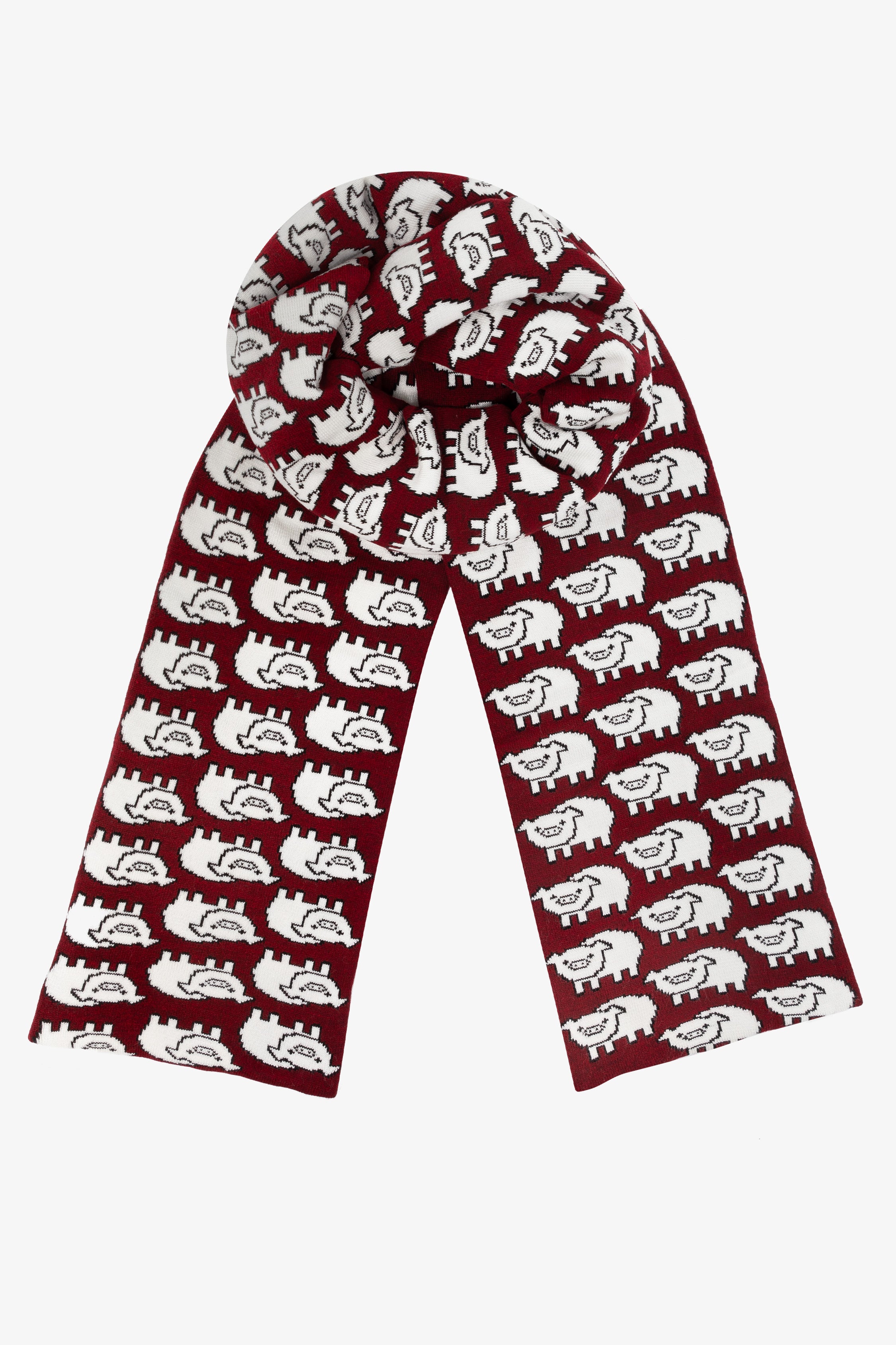 Creme/Burgundy
