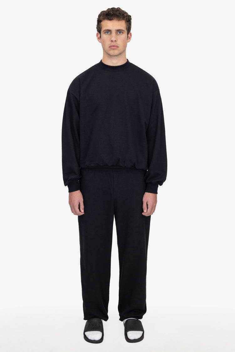 MWF1045 - 10 oz. Mid-Weight Poly Cotton Fleece Wide Open Bottom Sweatpant