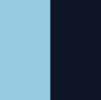 light blue/black