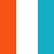 white/neon orange/teal