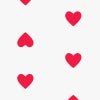 white/red hearts