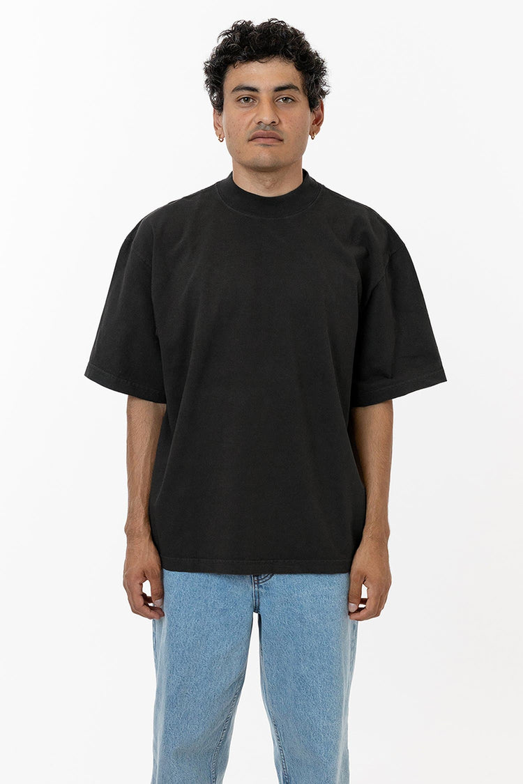 1825GD - Oversized Short Sleeve High Mockneck T-shirt